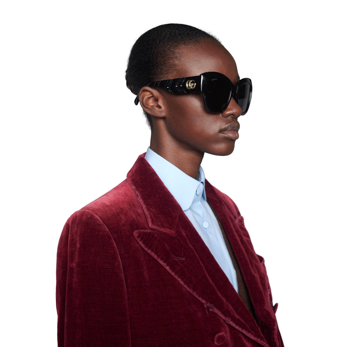 Gucci® GG0808S GUC GG0808S 001 53 - Black Sunglasses