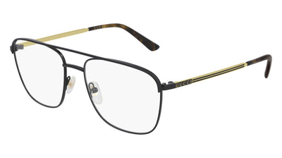 Gucci® GG0833O GUC GG0833O 001 55 - Black/Gold Eyeglasses