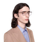 Gucci® GG0833O GUC GG0833O 001 55 - Black/Gold Eyeglasses
