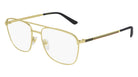 Gucci® GG0833O GUC GG0833O 002 55 - Gold Eyeglasses