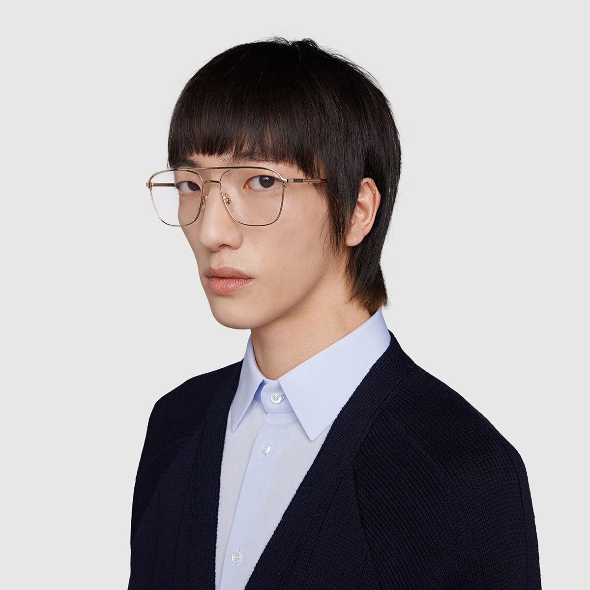 Gucci® GG0833O GUC GG0833O 002 55 - Gold Eyeglasses