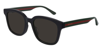 Gucci® GG0847SK GUC GG0847SK 001 53 - Black/Green Sunglasses