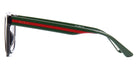 Gucci® GG0847SK GUC GG0847SK 001 53 - Black/Green Sunglasses