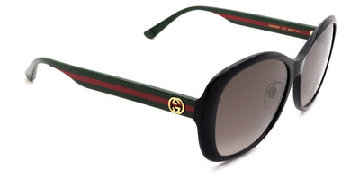 Gucci® GG0849SK GUC GG0849SK 001 59 - Black/Green Sunglasses