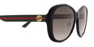 Gucci® GG0849SK GUC GG0849SK 001 59 - Black/Green Sunglasses