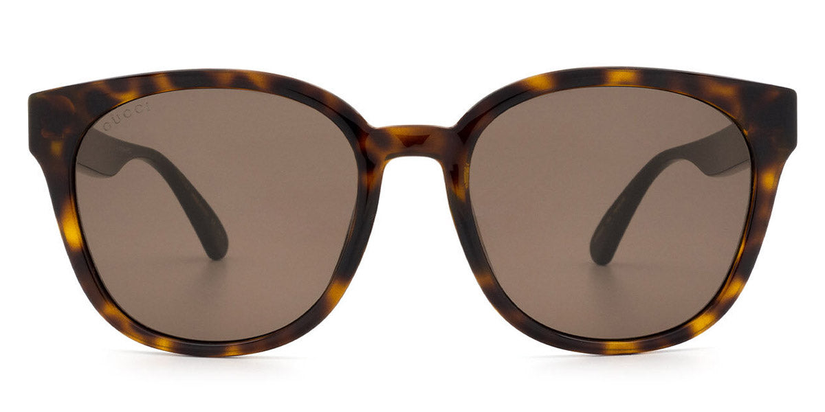 Gucci® GG0855SK GUC GG0855SK 003 56 - Havana/Green Sunglasses