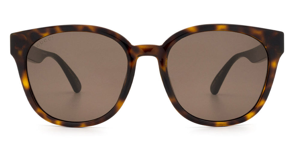 Gucci® GG0855SK GUC GG0855SK 003 56 - Havana/Green Sunglasses