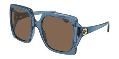 Gucci® GG0876S GUC GG0876S 004 60 - Blue Sunglasses