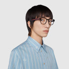 Gucci® GG0927O GUC GG0927O 002 49 - Havana/Blue Eyeglasses