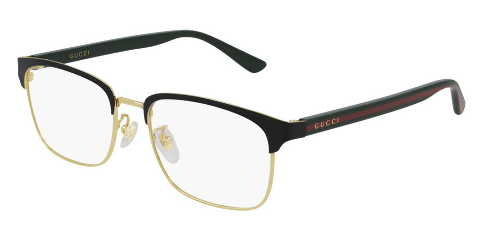Gucci® GG0934OA GUC GG0934OA 001 54 - Black/Green Eyeglasses