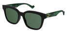 Gucci® GG0960SA GUC GG0960SA 001 55 - Black/Green Sunglasses