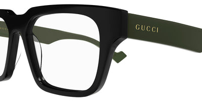 Gucci® GG0963O GUC GG0963O 005 53 - Black/Green Eyeglasses
