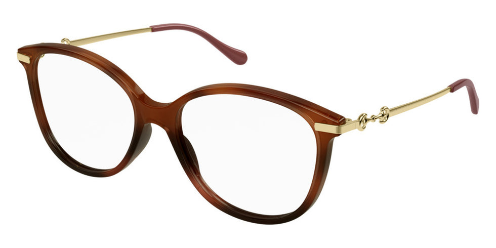 Gucci® GG0967O GUC GG0967O 002 53 - Havana/Gold Eyeglasses