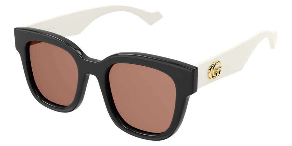 Gucci® GG0998S GUC GG0998S 002 52 - Black/White Sunglasses