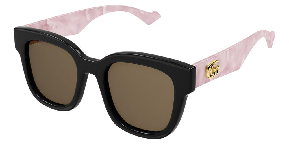 Gucci® GG0998S GUC GG0998S 005 52 - Black/Pink Sunglasses