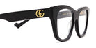 Gucci® GG0999O GUC GG0999O 001 52 - Black Eyeglasses