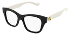 Gucci® GG0999O GUC GG0999O 002 52 - Black/White Eyeglasses