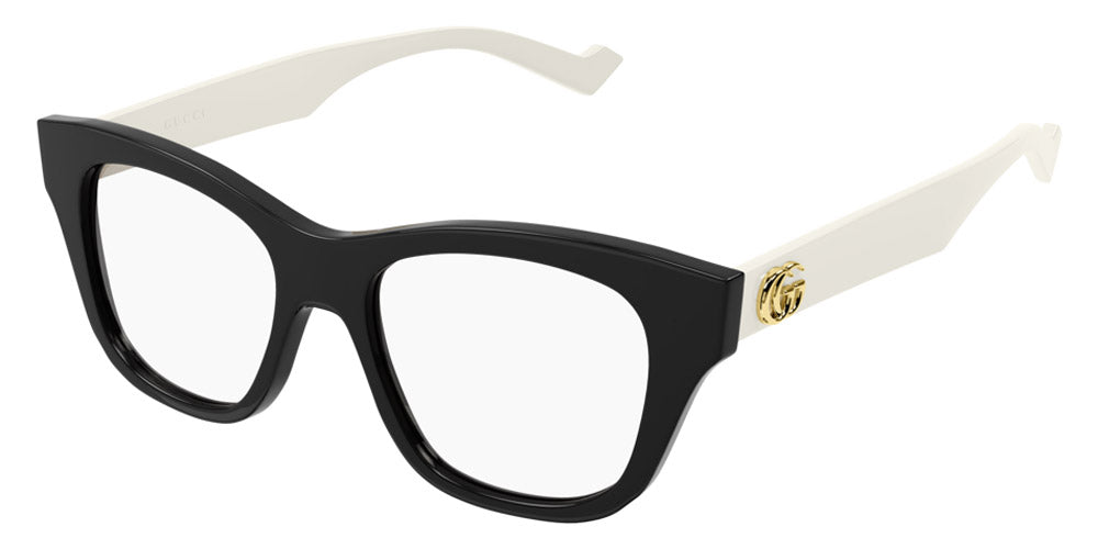 Gucci® GG0999O GUC GG0999O 002 52 - Black/White Eyeglasses