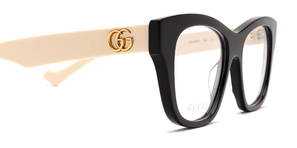 Gucci® GG0999O GUC GG0999O 002 52 - Black/White Eyeglasses
