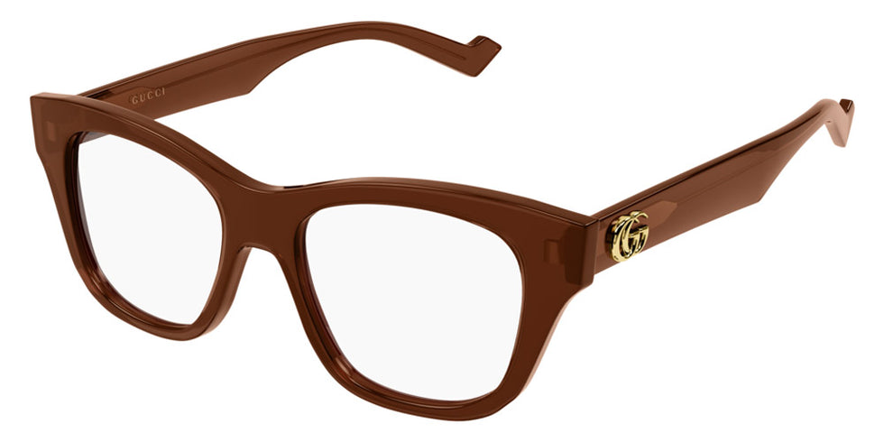Gucci® GG0999O GUC GG0999O 003 52 - Brown Eyeglasses