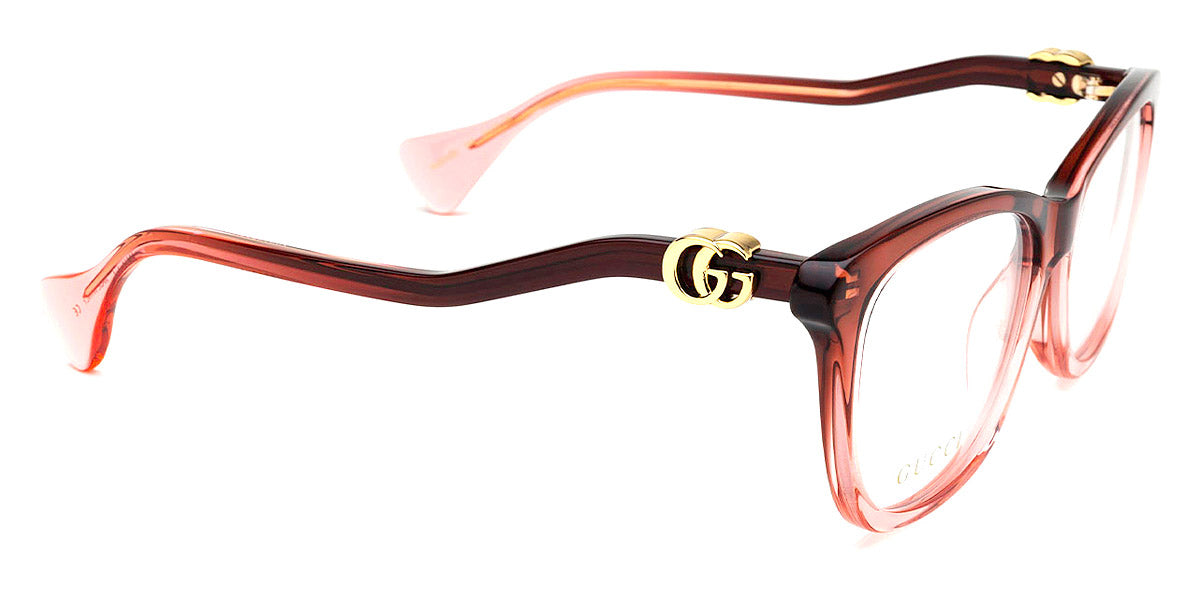 Gucci® GG1012O GUC GG1012O 003 54 - Burgundy Eyeglasses