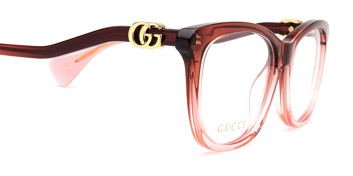 Gucci® GG1012O GUC GG1012O 003 54 - Burgundy Eyeglasses