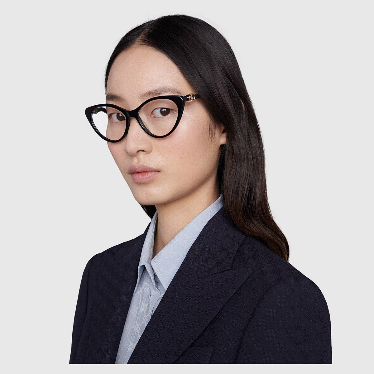 Gucci® GG1013O GUC GG1013O 001 55 - Black Eyeglasses