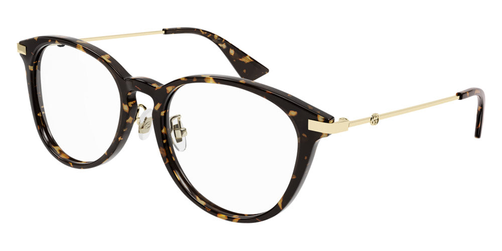 Gucci® GG1014OA GUC GG1014OA 002 53 - Havana/Gold Eyeglasses