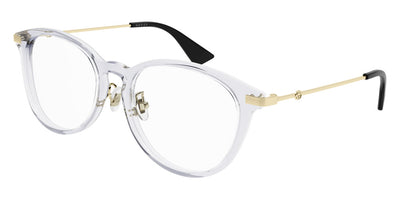 Gucci® GG1014OA GUC GG1014OA 003 53 - Gray/Gold Eyeglasses