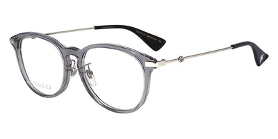 Gucci® GG1014OA GUC GG1014OA 004 53 - Gray/Silver Eyeglasses