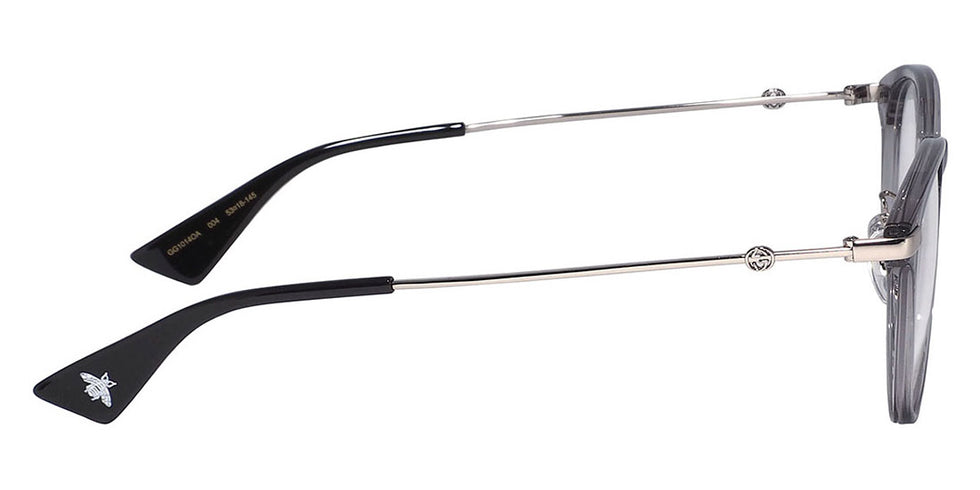 Gucci® GG1014OA GUC GG1014OA 004 53 - Gray/Silver Eyeglasses