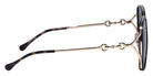 Gucci® GG1016SK GUC GG1016SK 001 58 - Black/Gold Sunglasses
