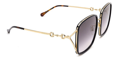 Gucci® GG1016SK GUC GG1016SK 001 58 - Black/Gold Sunglasses