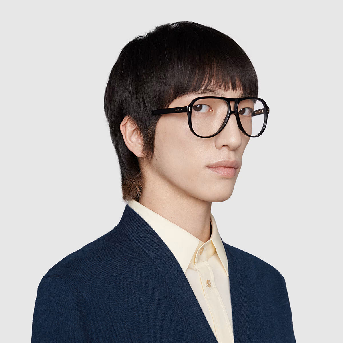 Gucci® GG1044O GUC GG1044O 001 57 - Black Eyeglasses