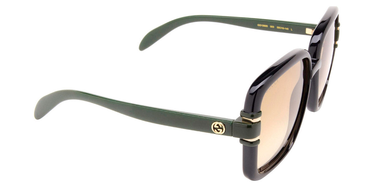 Gucci® GG1066S GUC GG1066S 003 59 - Black/Green Sunglasses