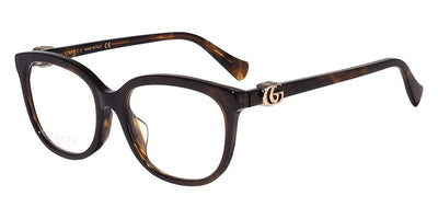 Gucci® GG1075OA GUC GG1075OA 002 54 - Havana Eyeglasses