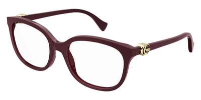 Gucci® GG1075OA GUC GG1075OA 003 54 - Burgundy Eyeglasses