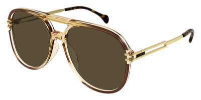Gucci® GG1104S GUC GG1104S 002 61 - Brown/Gold Sunglasses