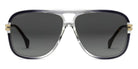 Gucci® GG1105S GUC GG1105S 001 63 - Gray/Gold Sunglasses