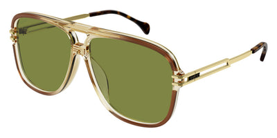 Gucci® GG1105S GUC GG1105S 003 63 - Brown/Gold Sunglasses