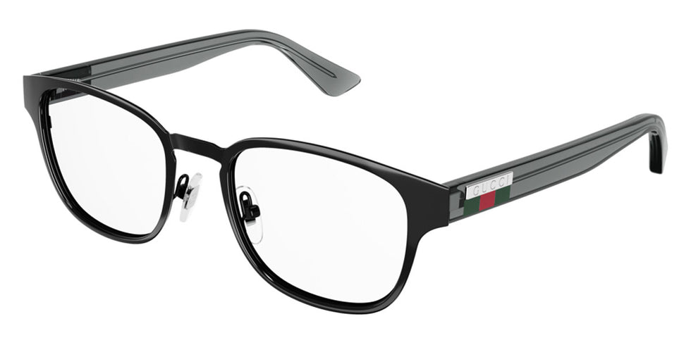 Gucci® GG1118O GUC GG1118O 003 52 - Black/Gray Eyeglasses