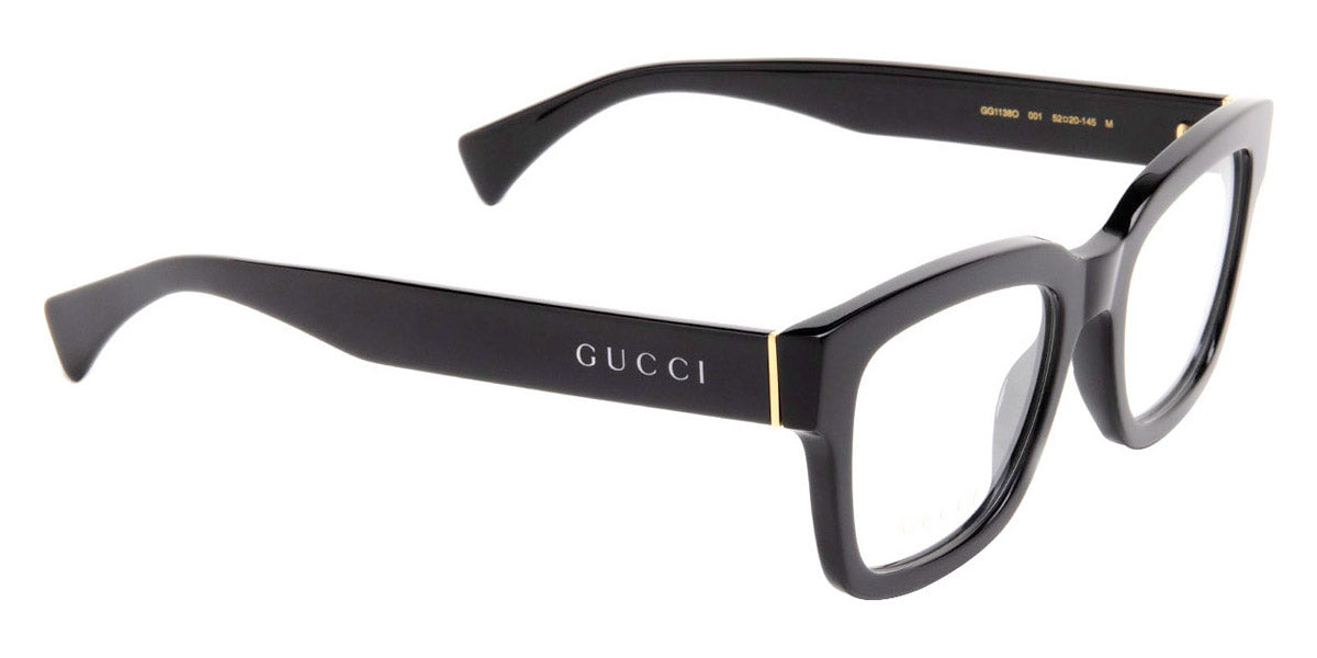 Gucci® GG1138O GUC GG1138O 001 52 - Black Eyeglasses