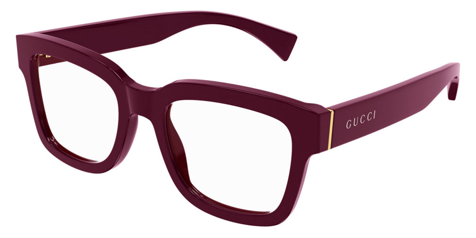 Gucci® GG1138O GUC GG1138O 003 52 - Burgundy Eyeglasses