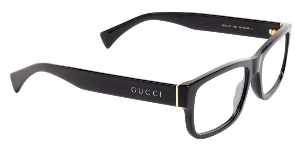 Gucci® GG1141O GUC GG1141O 001 56 - Black Eyeglasses