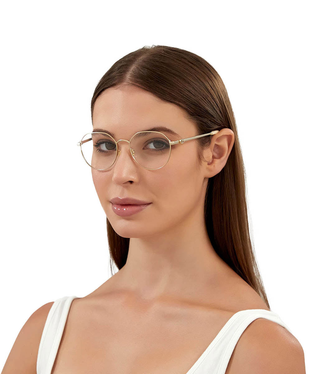 Gucci® GG1145O GUC GG1145O 001 50 - Gold Eyeglasses