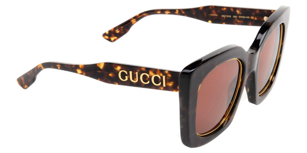 Gucci® GG1151S GUC GG1151S 003 51 - Havana Sunglasses