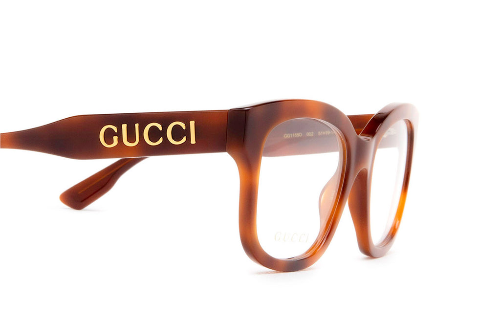 Gucci® GG1155O GUC GG1155O 002 51 - Havana Eyeglasses
