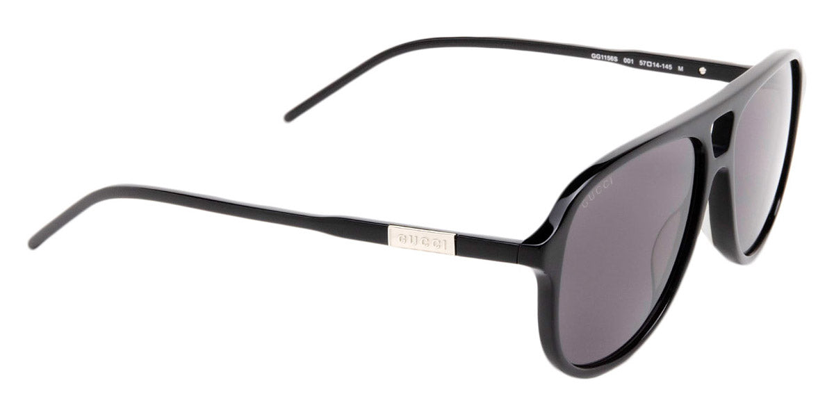 Gucci® GG1156S GUC GG1156S 001 57 - Black Sunglasses