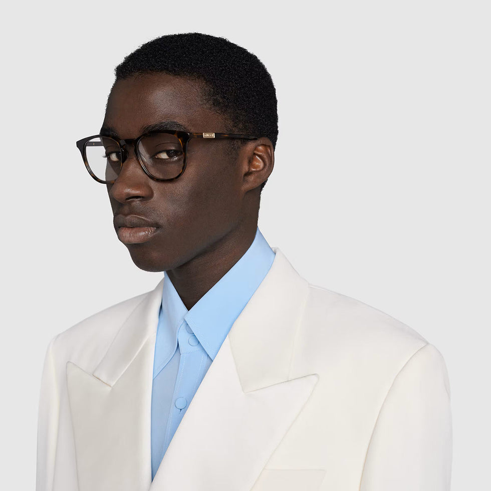 Gucci® GG1157O GUC GG1157O 006 51 - Havana Eyeglasses