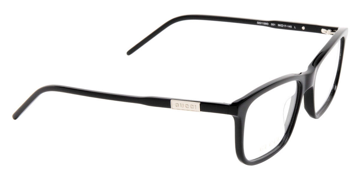 Gucci® GG1159O GUC GG1159O 001 56 - Black Eyeglasses